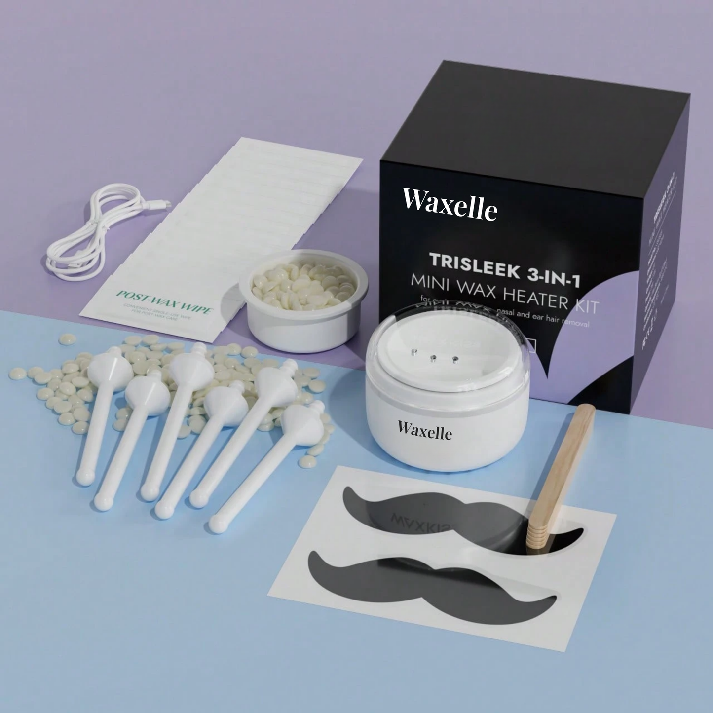 Waxelle 3-in-1 Mini Waxing Kit